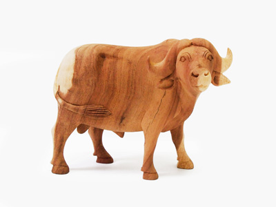 Carved Wood Buffalo
